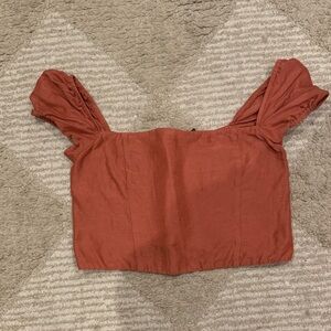 Rust Orange Women's Crop Top
